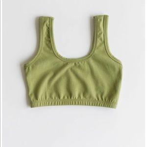 ARQ full coverage wide strap bra pistachio